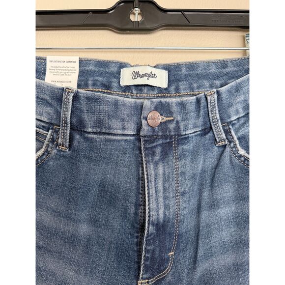 NWT Wrangler Bespoke High Rise Flare Jeans Blue Denim 33x30 - Picture 2 of 6